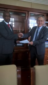 Peter Zawada having officially signed Kenya contract